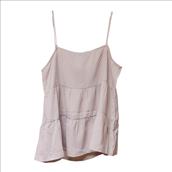 NWT Anthropologies Paper Crane Tiered Ruffle Cami Tank in Baby Pink - Picture 5 of 8